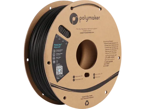 Polymaker 3D filament PolyLite PLA-CF 1,75 mm Zwart 1kg