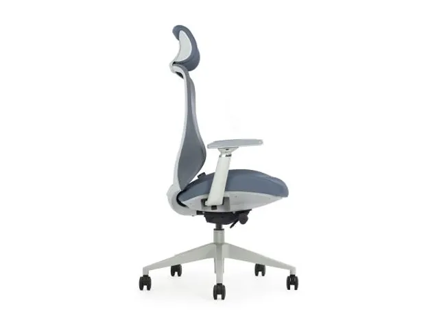Ergonomische Bureaustoel 600 NEN-EN 1335 Grijs Mesh met Hoofdsteun