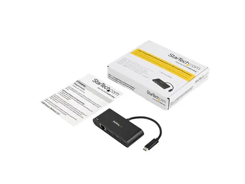 Usb-c Naar Ethernet Adapter Met 3-Poorts Usb 3.0 Hub