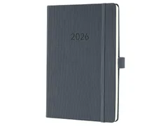 Weekagenda Conceptum A5 2026 (NL/FR/EN/DU) dark Grey Hardcover