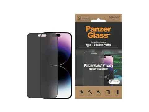 PanzerGlass Privacy Screen Protector iPhone 14 Pro Max | Ultra-Wide