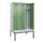 locker met bank,voor scheiding van kleding,HxBxD 2120x1200x815mm,3vak