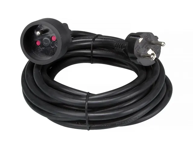 Verlengkabel - 5m - Zwart - 3G1.5 - Penaarde