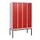 dubbeldekse locker,HxBxD 1950x1200x500mm,4x2vak.,vak B 300mm,cil.-slot