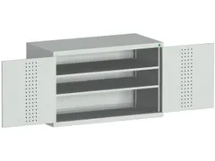 kast met geperforeerde platen,HxBxD 800x1300x525mm,2xStalen bodem
