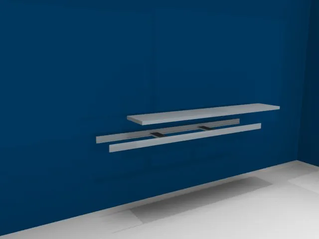tablette,p. rayonnage grande largeur,lxP 2250x400mm