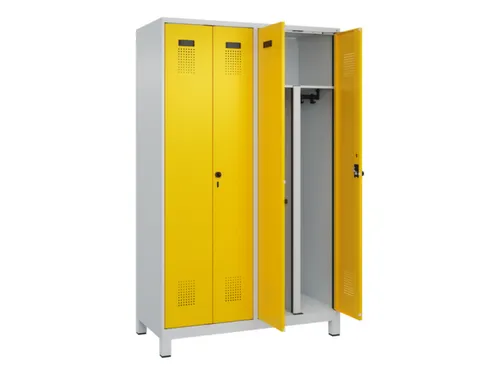 PBM-locker,HxBxD 1950x1200x500mm,4vak,vak B 300mm,draaigrendel
