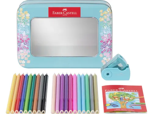 Sparkle set Faber-Castell 20x kleurpotloden en 1x mini puntenslijper