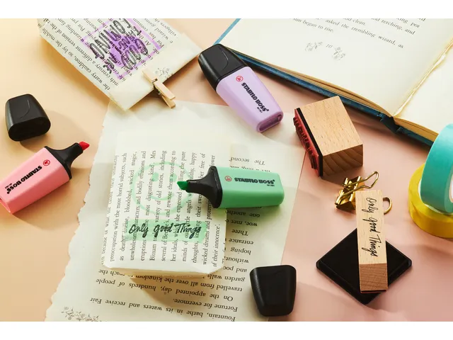 Surligneur STABILO BOSS Mini Pastel assorti 6 pièces