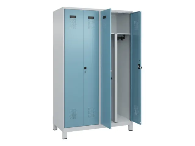 PBM-locker,HxBxD 1950x1200x500mm,4vak,vak B 300mm,draaigrendel