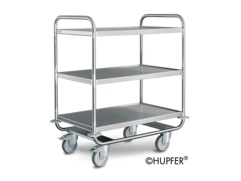 Kantinewagen Rvs Draagverm. 180Kg LxB 1000x600mm 3 Etages