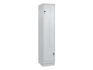 Z-garderobekast,HxBxD 1950x400x500mm,vak B 200/400mm,draaigrendel - 1