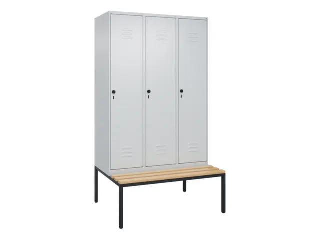 locker voor scheiding van kleding,HxBxD 2120x1200x815mm,3vak
