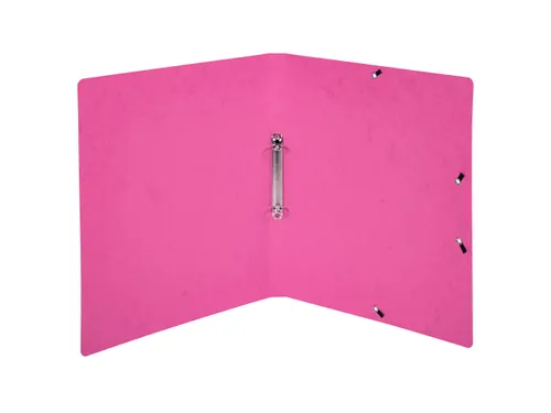 Ringmap Elastatiek glans karton 2R 15mm roze