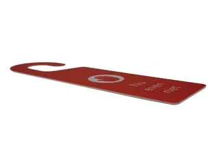 Kunststof deurhanger 250x75mm Voel je welkom - Nu even niet Rood/Groen - 4