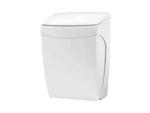 Afvalbak Kunststof 20 Liter Met Kniebediening Wit