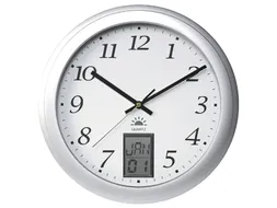 Wandklok Unilux Instinct Ø31cm Zilvergrijs cijferaanduiding