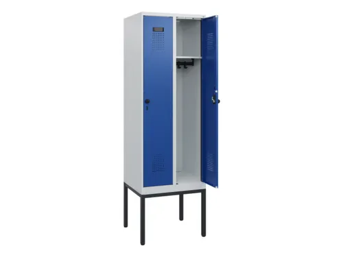 schoollocker,HxBxD 1950x600x500mm,2vak,vak B 300mm,draaigrendel