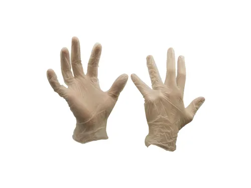 My-T-Gear 130005 vinyl wegwerphandschoenen, wit, maat L, doos van 100
