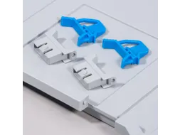 Sluitclips V. Euronorm-Bak Schuif-/scharniersluiting Grijs/blauw