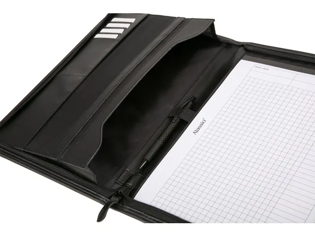 Conferentiemap Alassio LORENZO A4 zwart kunstleer