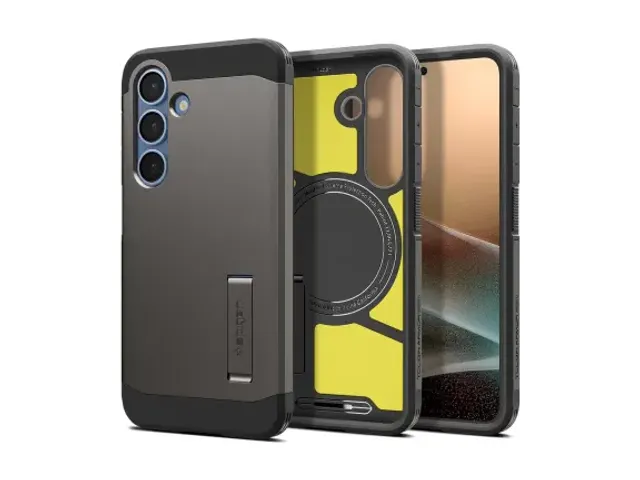 Coque Spigen Tough Armor MagFit pour Samsung Galaxy S25 Gunmetal