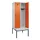 locker met bank,HxBxD 2120x800x815mm,2vak,vak B 400mm,draaigrendel