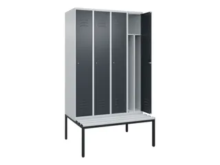 locker voor scheiding van kleding,HxBxD 2120x1200x815mm,4vak - 2