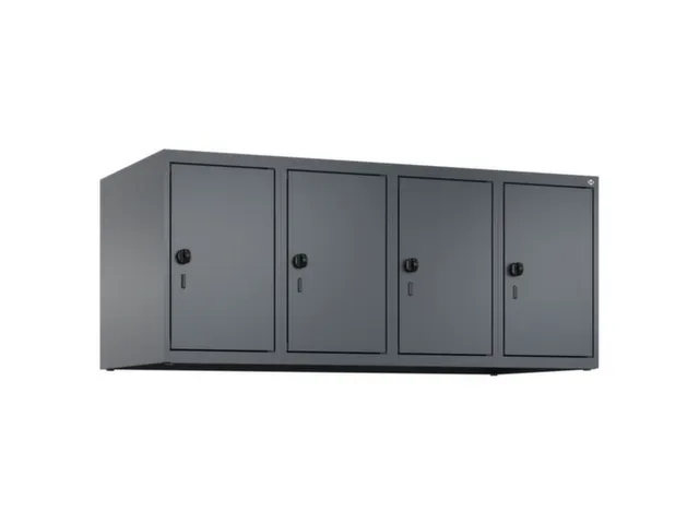 opzetkast,v. locker,4vak.,vak B 300mm,HxBxD 500x1200x500mm