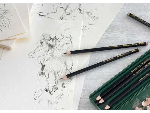 Crayon graphite Faber-Castell Pitt Mat HB