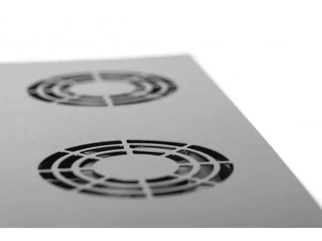 Ventilatorunit voor 483 mm (19 inch) 2 ventilatoren incl. thermostaat