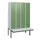 locker met bank,HxBxD 1950x1200x815mm,4vak,vak B 300mm,cil.-slot
