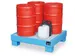 Bac de rétention acier HxlxP 290x800x500mm capacité 65l sans cailleb