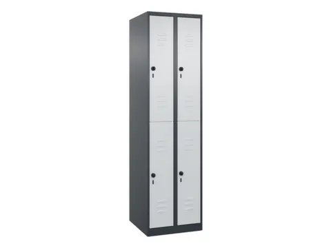 dubbeldekse locker,HxBxD 1850x500x500mm,2x2vak.,vak B 250mm