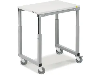 ESD-bijzetwagen,HxBxD 650-900x1000x700mm,1niveaus,niveaus RAL7035 - 1