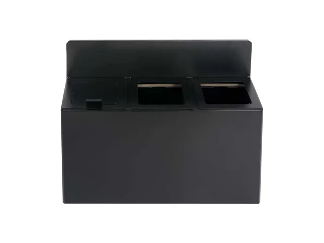 V-Part Wandafvalscheidingsunit 3 x 15 Liter Mat Zwart 45 Liter