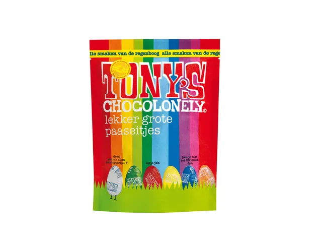 Chocolade Tony's paaseitjes pouch zak 230 gram