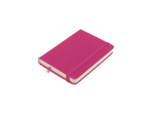 Schetsboek Kangaro A6 hot pink PU HC 80 vel 140gr roomwit met elastiek