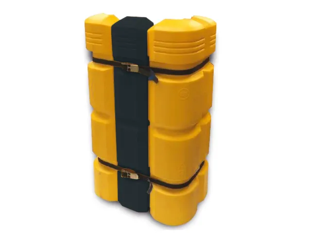 zuilbescherming,verlengingselement,HxL 1100x200mm,PE,zwart