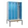 locker met bank,voor scheiding van kleding,HxBxD 2120x1200x815mm,4vak