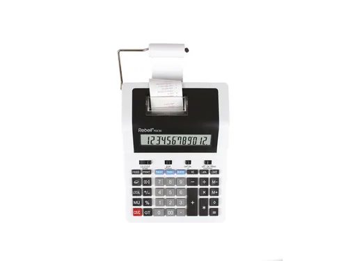 Calculator Rebell-PDC30-WB wit-zwart print