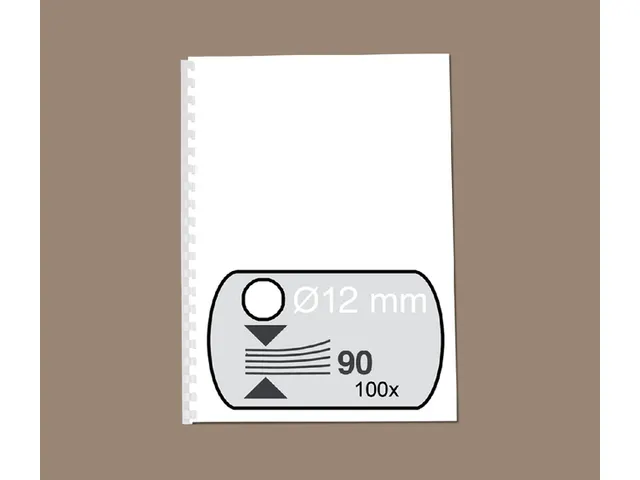 Bindrug GBC 12mm 21-rings A4 wit 100stuks