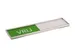 Design Schuifbord Aluminium Niet Storen Groen Rood 150x40mm