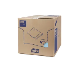 Tork 477871 Soft Lunchservet Advanced Lichtblauw 33x33cm - 4