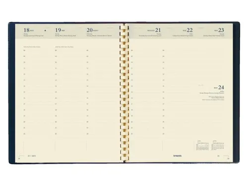 Agendavulling 2027 Brepols Concorde 7dagen/2pagina's crème