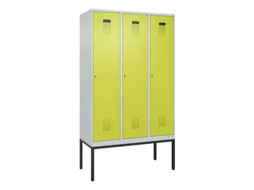locker voor scheiding van kleding,HxBxD 2120x1200x500mm,3vak