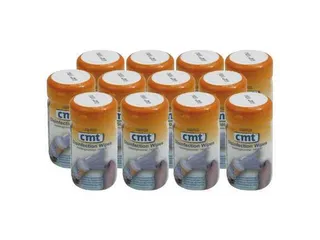 CMT Desinfectie wipes blauw 14x14cm N14019 12 bussen - 1