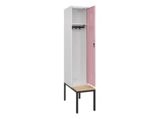 locker met bank,HxBxD 2120x400x815mm,1vak,vak B 400mm,cilinderslot - 1