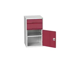 ladekast HxBxD 900x525x550mm 2laden romp RAL7035 front RAL3004