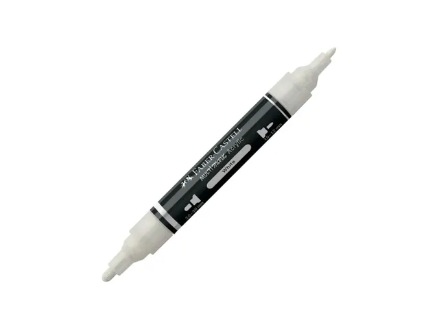 Acrylmarker Faber-Castell Multimark 101 wit